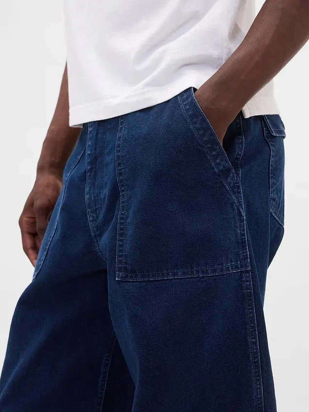 Jeans ample en toile