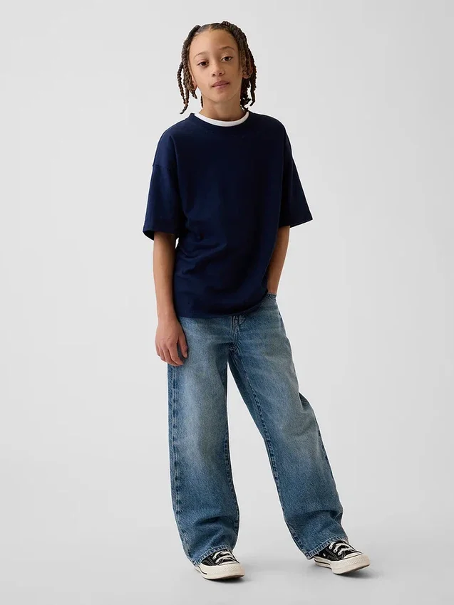 Jeans ample pour enfants style années 90