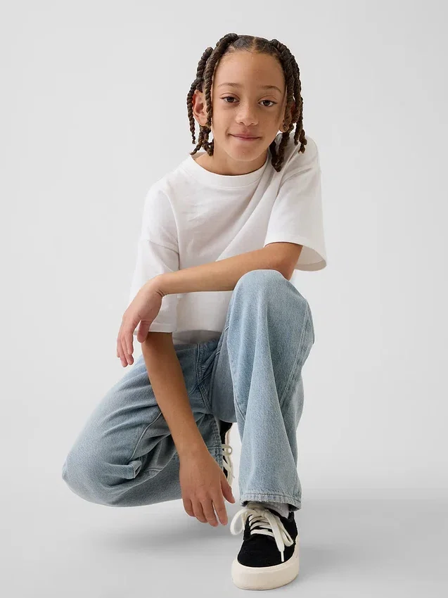 Jeans ample pour enfants style années 90