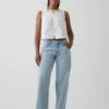 Jeans ample taille basse « années 90 » pour silhouettes rondes