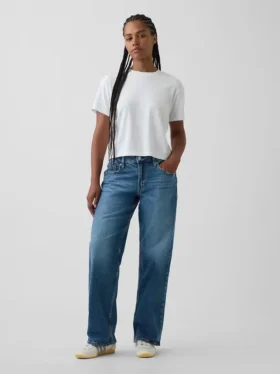 Jeans ample taille basse « années 90 » pour silhouettes rondes