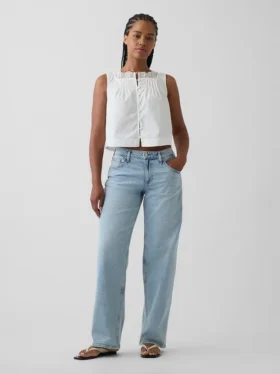 Jeans ample taille basse « années 90 » pour silhouettes rondes
