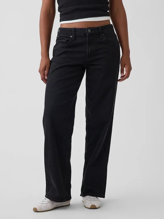 Jeans ample taille basse « années 90 » pour silhouettes rondes