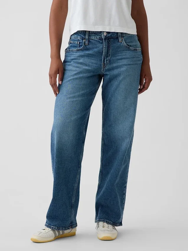 Jeans ample taille basse « années 90 » pour silhouettes rondes