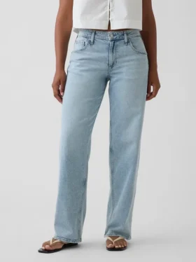 Jeans ample taille basse « années 90 » pour silhouettes rondes