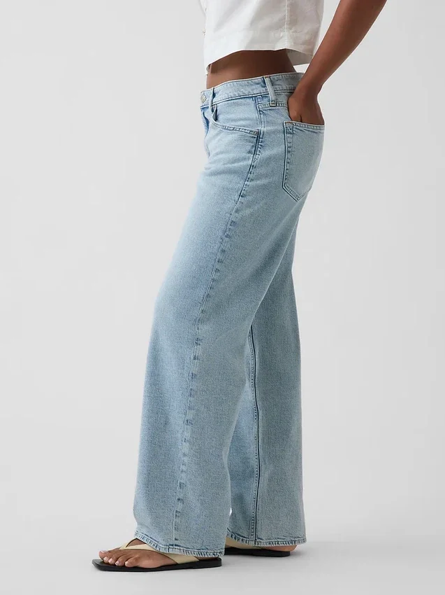 Jeans ample taille basse « années 90 » pour silhouettes rondes