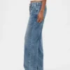 Jeans ample à taille basse et lacets, style années 90