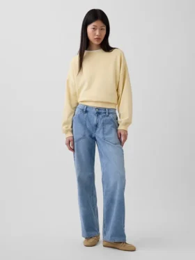 Jeans ample taille basse style années 90