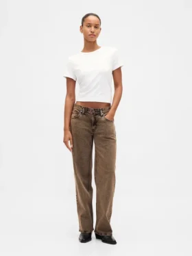 Jeans ample taille basse style années 90