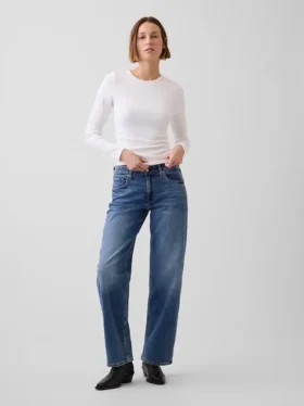 Jeans ample taille basse style années 90