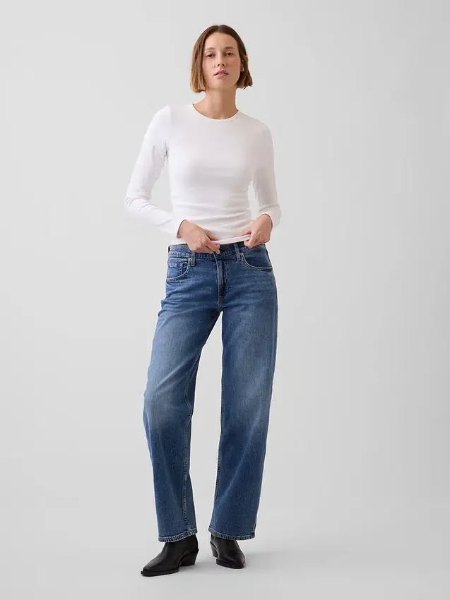 Jeans ample taille basse style années 90