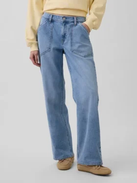 Jeans ample taille basse style années 90