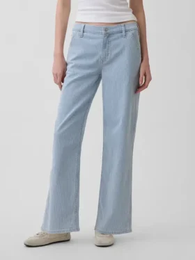 Jeans ample taille basse style années 90