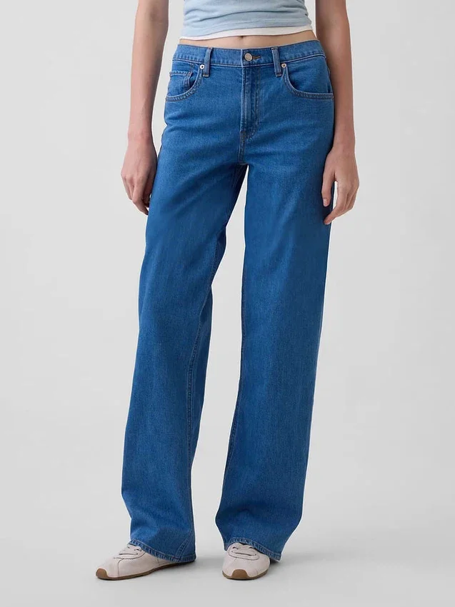 Jeans ample taille basse style années 90