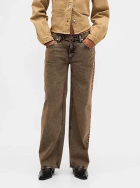 Jeans ample taille basse style années 90