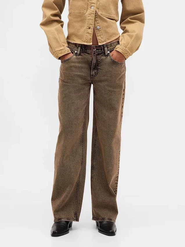 Jeans ample taille basse style années 90