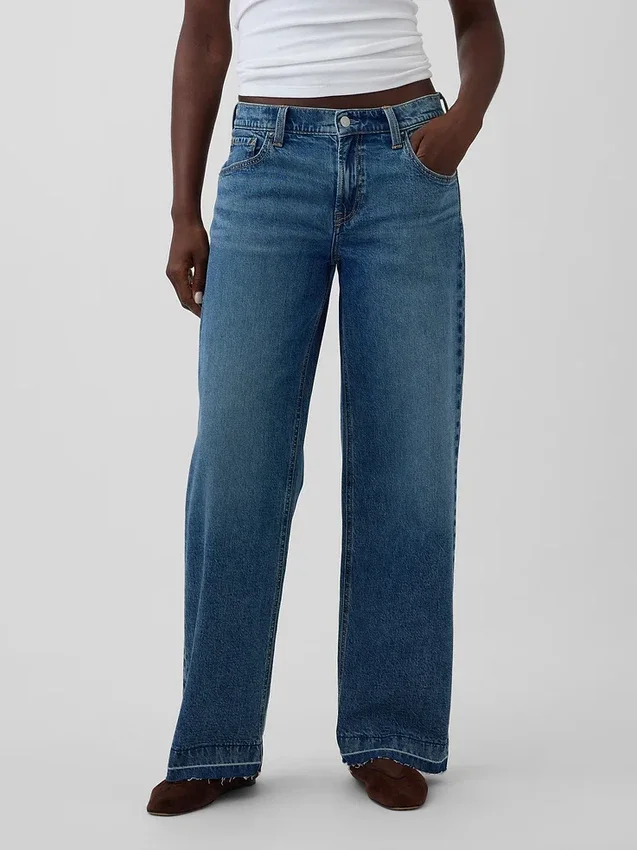 Jeans ample taille basse style années 90