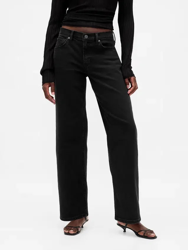 Jeans ample taille basse style années 90