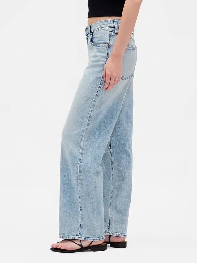 Jeans ample taille basse style années 90