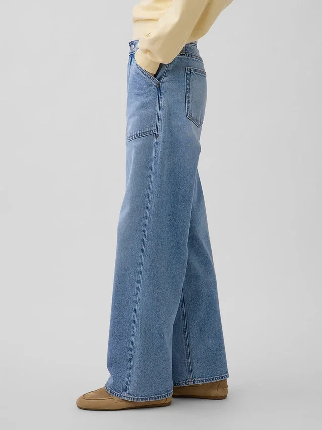 Jeans ample taille basse style années 90