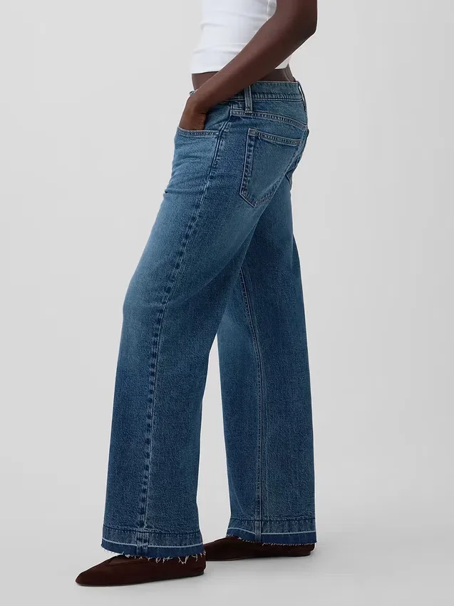 Jeans ample taille basse style années 90