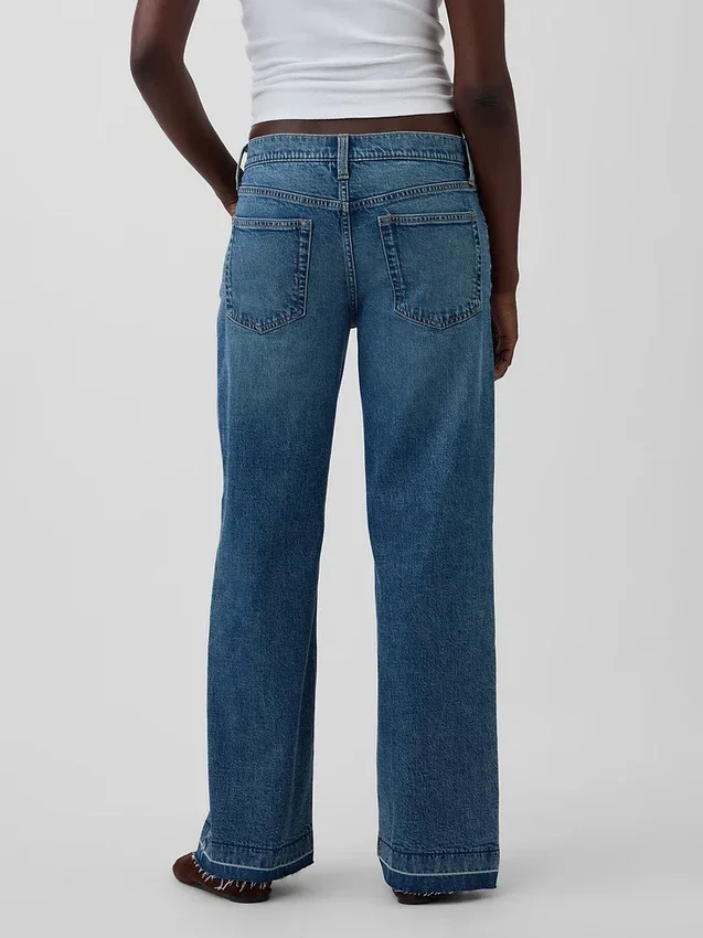 Jeans ample taille basse style années 90