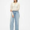 Jeans ample taille basse style années 90