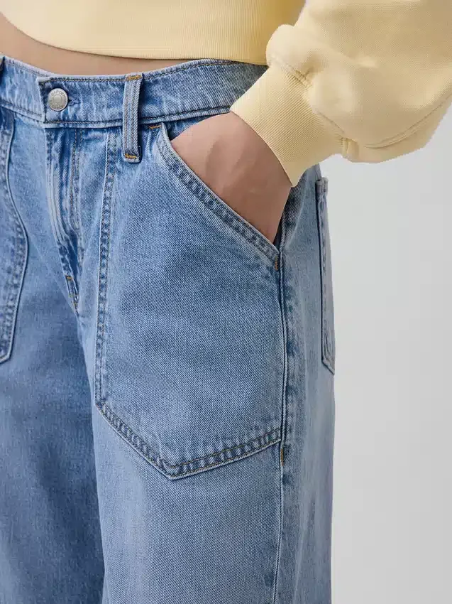Jeans ample taille basse style années 90