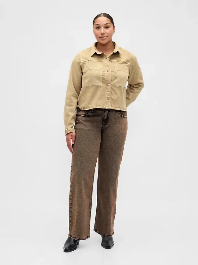 Jeans ample taille basse style années 90