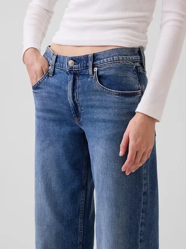 Jeans ample taille basse style années 90