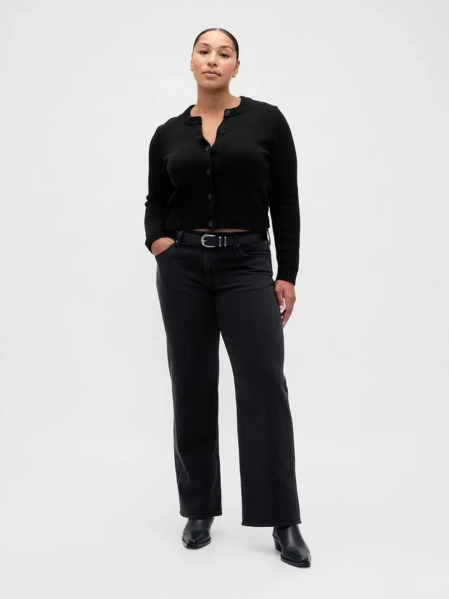 Jeans ample taille basse style années 90