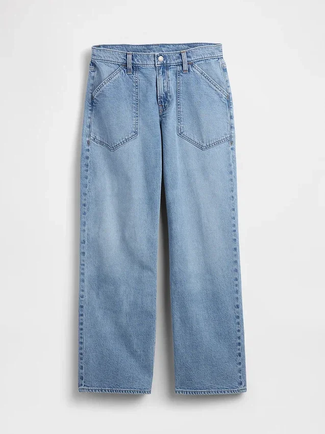 Jeans ample taille basse style années 90
