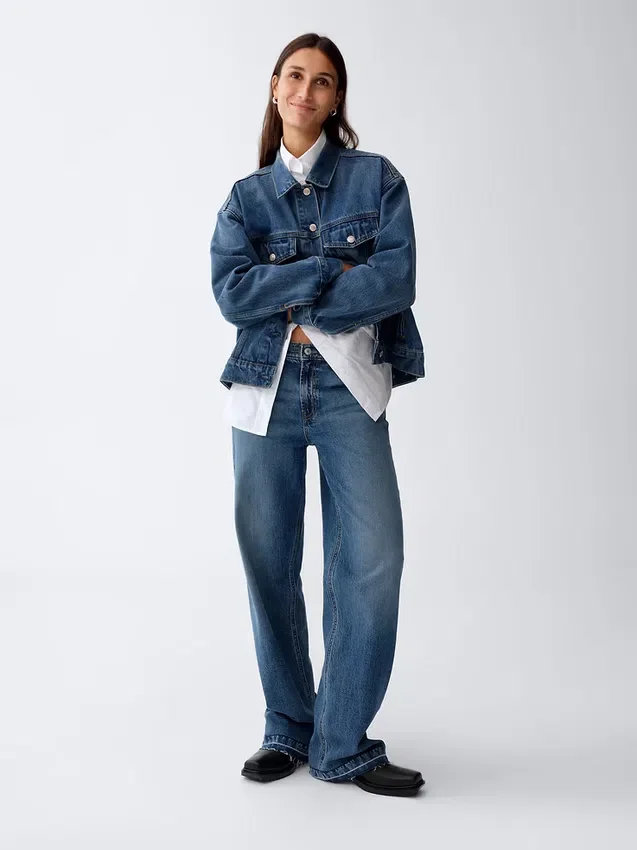 Jeans ample taille basse style années 90