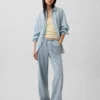 Jeans ample taille basse ultra-doux style années 90