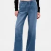Jeans ample taille basse ultra-doux style années 90