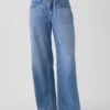 Jeans ample taille basse ultra-doux style années 90