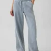 Jeans ample taille basse ultra-doux style années 90
