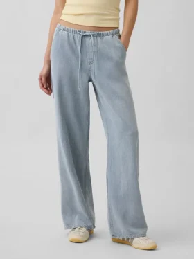 Jeans ample taille basse ultra-doux style années 90