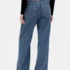 Jeans ample taille basse ultra-doux style années 90