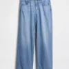 Jeans ample taille basse ultra-doux style années 90