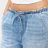 Jeans ample taille basse ultra-doux style années 90