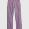 Jeans ample taille haute pour enfants, style années 90