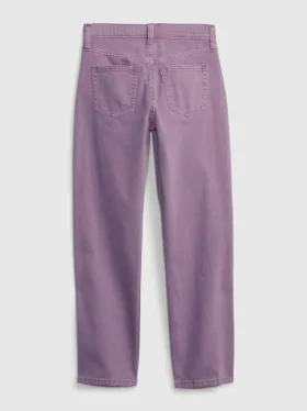 Jeans ample taille haute pour enfants, style années 90