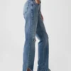 Jeans ample taille mi-haute style années 90