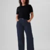 Jeans ample taille mi-haute style années 90