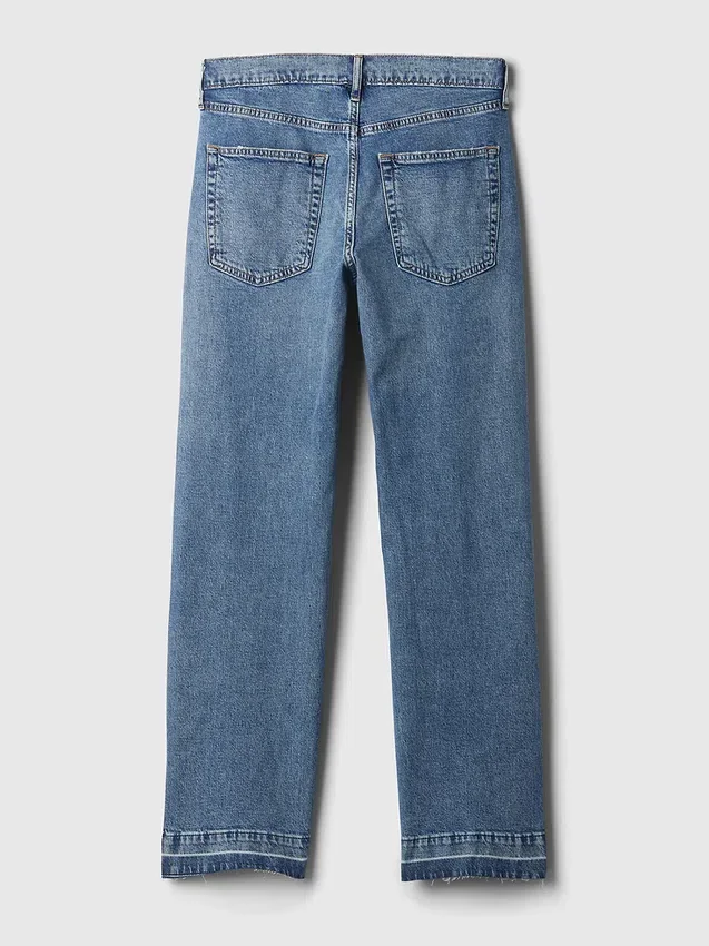 Jeans ample taille mi-haute style années 90