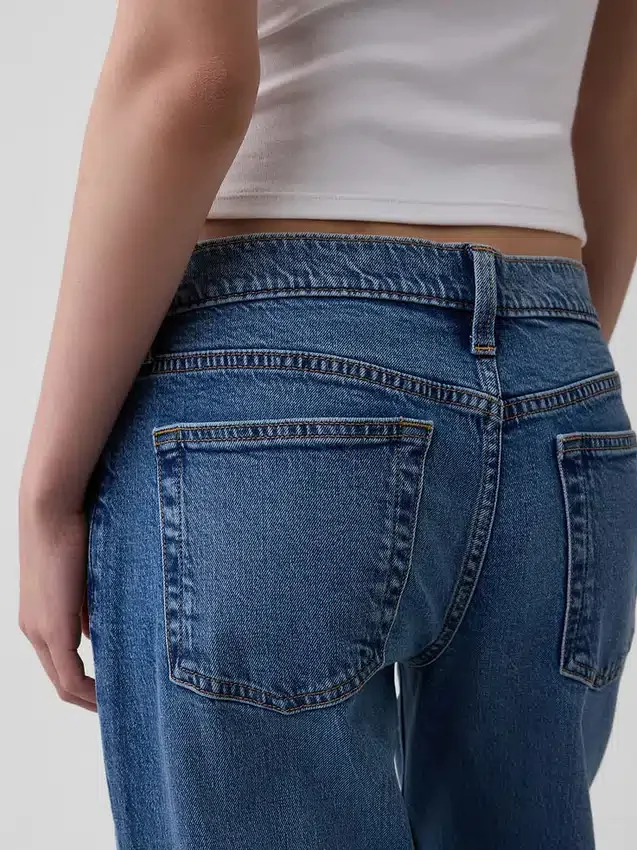 Jeans ample taille très basse style années 90