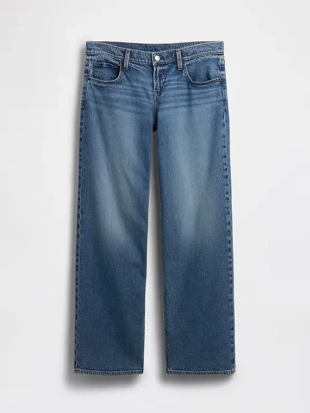 Jeans ample taille très basse style années 90