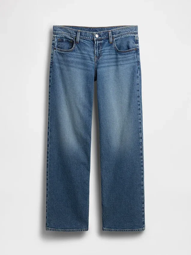 Jeans ample taille très basse style années 90