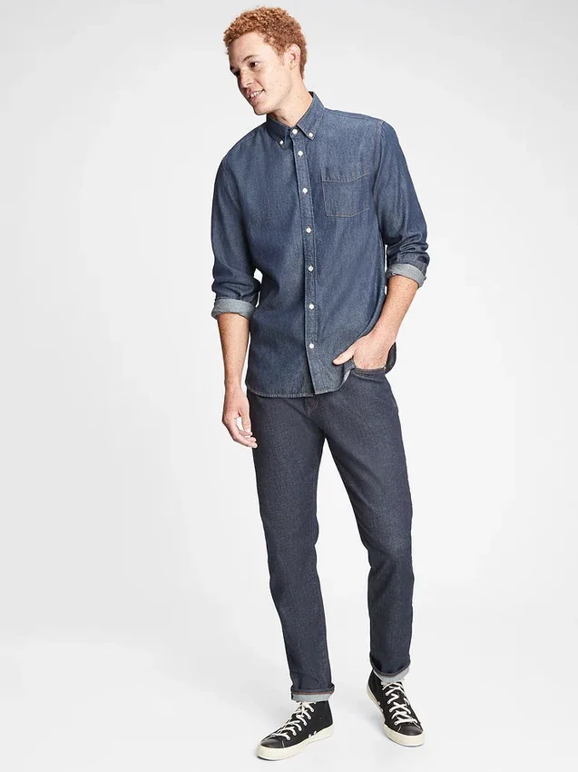 Jeans athlétiques fuselés